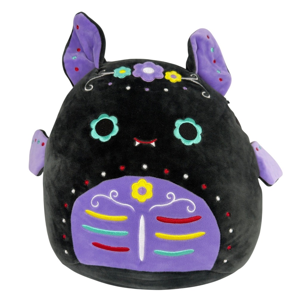 Squishmallows 12 Inch Betty the Bat Day of the Dead Dia de los Muertos Plush